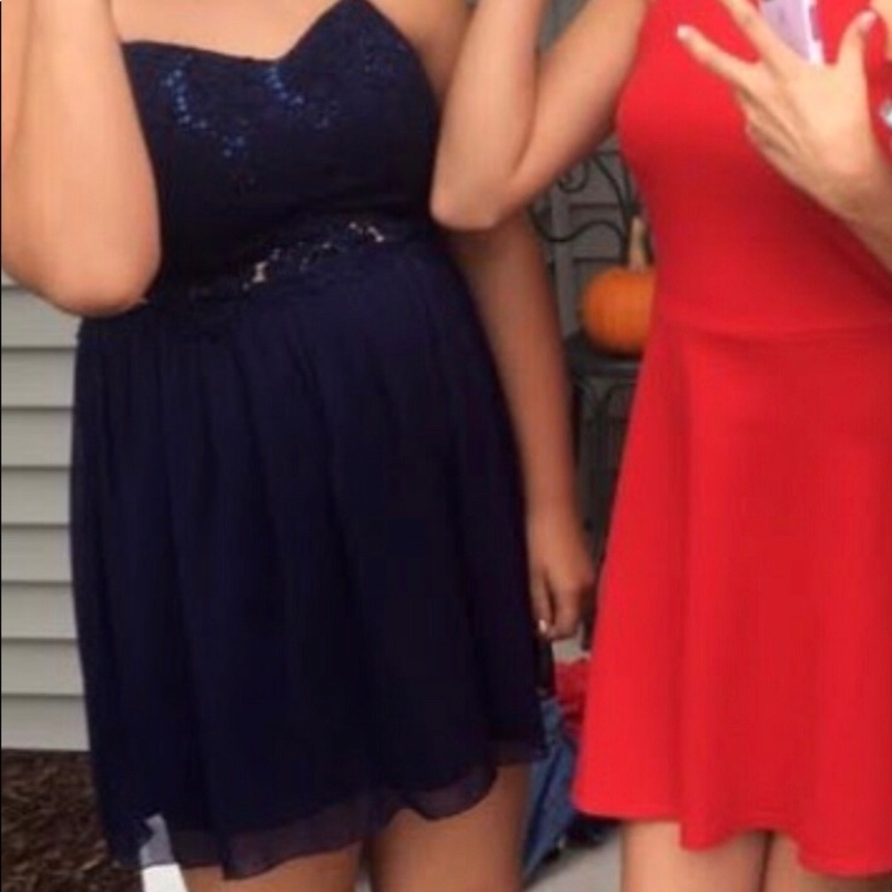 navy blue dress